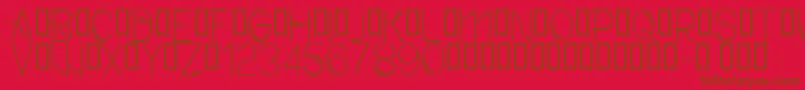 Шрифт CfmodernRegular – коричневые шрифты на красном фоне