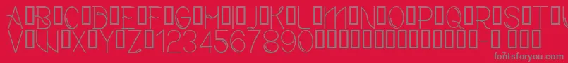 CfmodernRegular Font – Gray Fonts on Red Background
