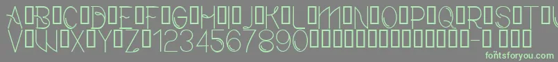 Więcej informacji o czcionce CfmodernRegular Czcionka CfmodernRegular – zielone czcionki na szarym tle