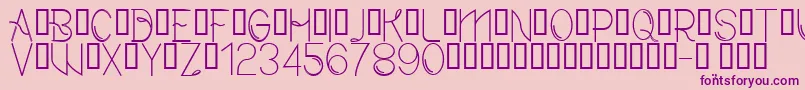 CfmodernRegular Font – Purple Fonts on Pink Background