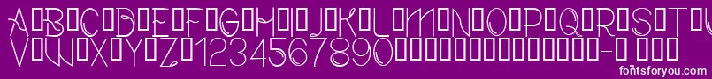 CfmodernRegular Font – White Fonts on Purple Background