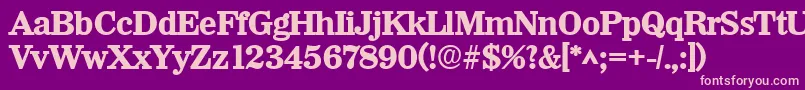 WichitalhBold Font – Pink Fonts on Purple Background