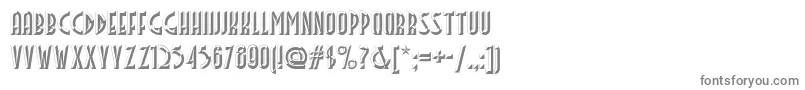 フォントFacets – 白い背景に灰色の文字