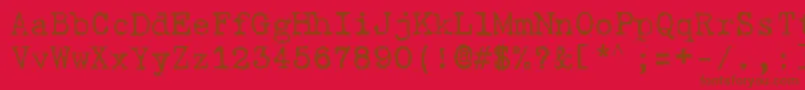 GabrieleD Font – Brown Fonts on Red Background
