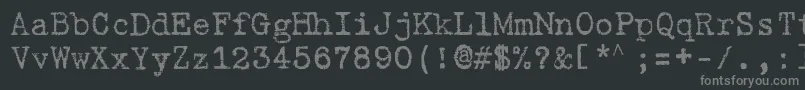 Шрифт GabrieleD – серые шрифты на чёрном фоне