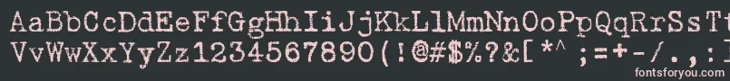 GabrieleD Font – Pink Fonts on Black Background