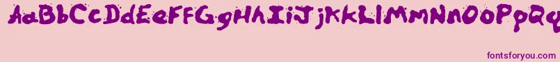 Zillspills Font – Purple Fonts on Pink Background