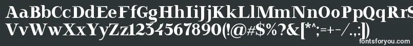 Шрифт Doriel – белые шрифты на чёрном фоне