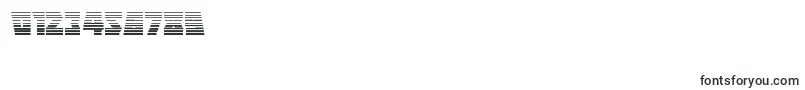 Halfshellherograd Font – Fonts for Numbers and Digits