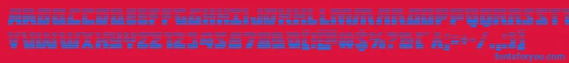 Halfshellherograd Font – Blue Fonts on Red Background