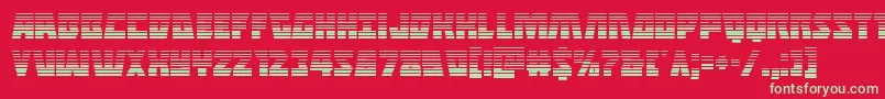 Halfshellherograd Font – Green Fonts on Red Background