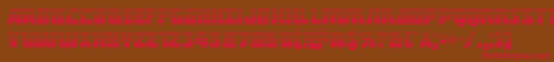 Halfshellherograd Font – Red Fonts on Brown Background
