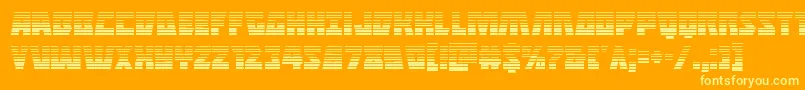Подробнее о шрифте Halfshellherograd Шрифт Halfshellherograd – жёлтые шрифты на оранжевом фоне