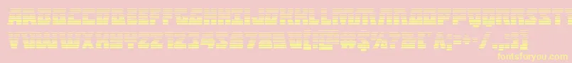 Halfshellherograd Font – Yellow Fonts on Pink Background