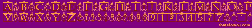 En savoir plus sur la police Xmasbells Police Xmasbells – polices orange sur fond violet
