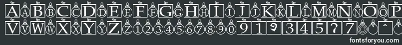 Xmasbells Font – White Fonts on Black Background