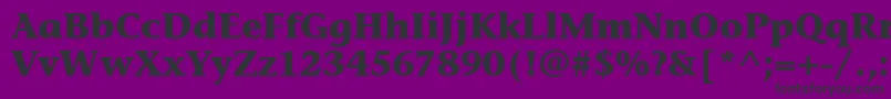 StoneInfItcBold Font – Black Fonts on Purple Background