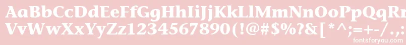 StoneInfItcBold Font – White Fonts on Pink Background