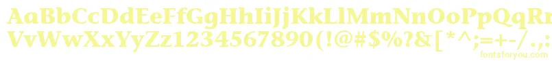 StoneInfItcBold-Schriftart – Gelbe Schriften