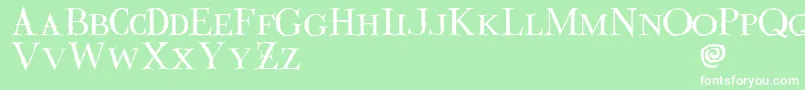 Valdemar Font – White Fonts on Green Background