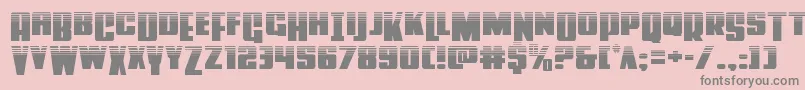 Powerlordhalf Font – Gray Fonts on Pink Background