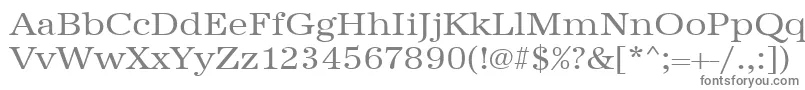 フォントUrwantiquatextwid – 白い背景に灰色の文字