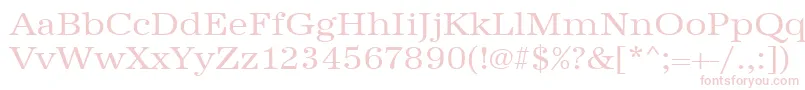 Urwantiquatextwid Font – Pink Fonts on White Background