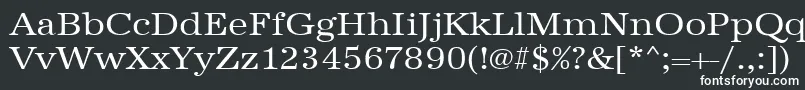 Шрифт Urwantiquatextwid – белые шрифты на чёрном фоне