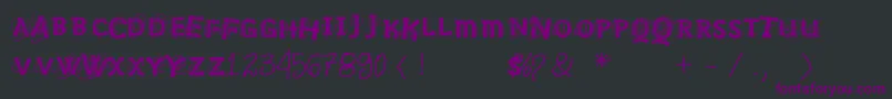 Vtksnosignal Font – Purple Fonts on Black Background
