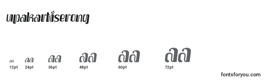 Größen der Schriftart UpakartiSerong