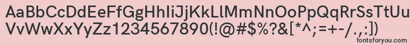 HkgroteskSemiboldlegacy Font – Black Fonts on Pink Background