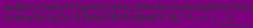 HkgroteskSemiboldlegacy Font – Black Fonts on Purple Background