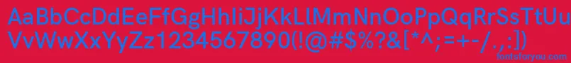 More about HkgroteskSemiboldlegacy Font HkgroteskSemiboldlegacy Font – Blue Fonts on Red Background