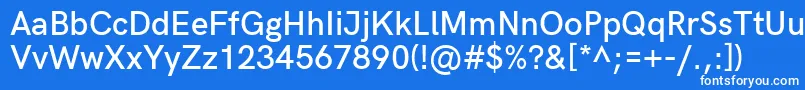fuente HkgroteskSemiboldlegacy – Fuentes Blancas Sobre Fondo Azul