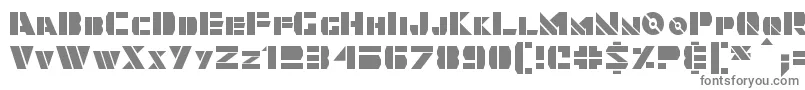 フォントQuintanar – 白い背景に灰色の文字