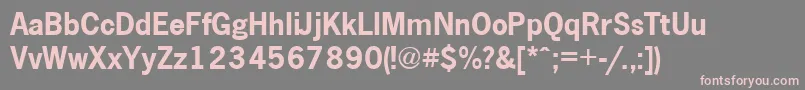 NewspapercttBold Font – Pink Fonts on Gray Background