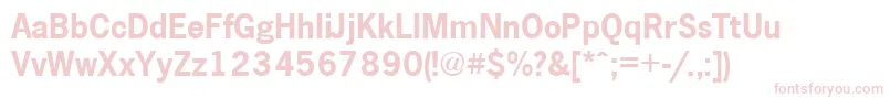NewspapercttBold Font – Pink Fonts on White Background