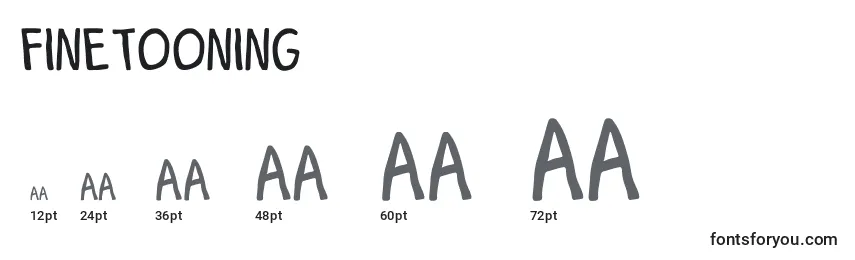 FineTooning font sizes