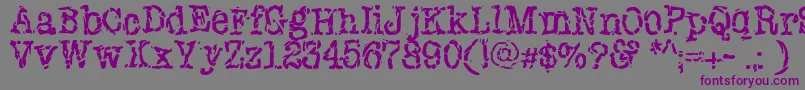 Newyorkpunk Font – Purple Fonts on Gray Background