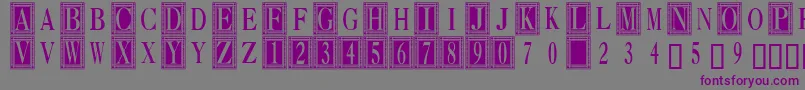 Ornate1 Font – Purple Fonts on Gray Background
