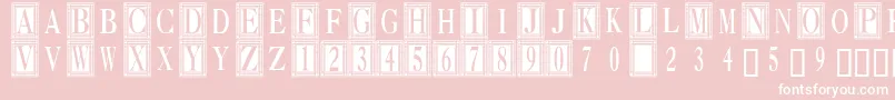 Ornate1 Font – White Fonts on Pink Background