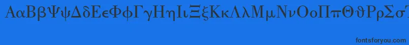 UniversalMath1Bt Font – Black Fonts on Blue Background
