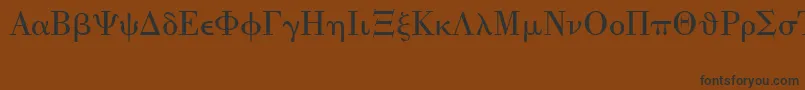 UniversalMath1Bt Font – Black Fonts on Brown Background
