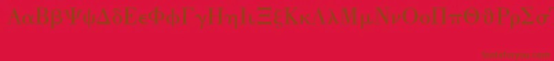 UniversalMath1Bt Font – Brown Fonts on Red Background