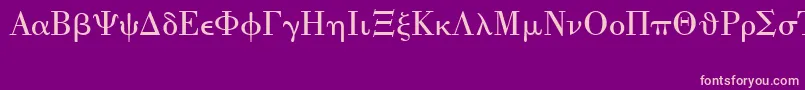 UniversalMath1Bt Font – Pink Fonts on Purple Background