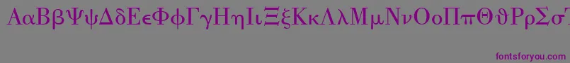 UniversalMath1Bt Font – Purple Fonts on Gray Background