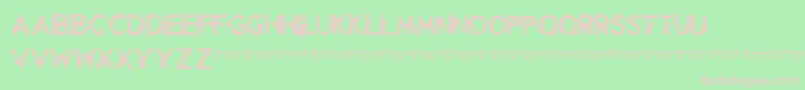 RetaliationRegular Font – Pink Fonts on Green Background