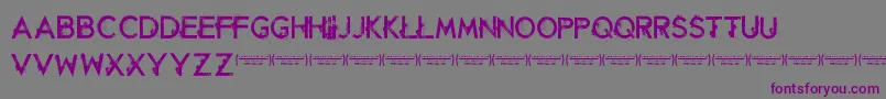 RetaliationRegular-Schriftart – Violette Schriften auf grauem Hintergrund