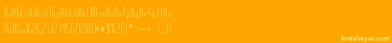 Calamaro Font – Yellow Fonts on Orange Background