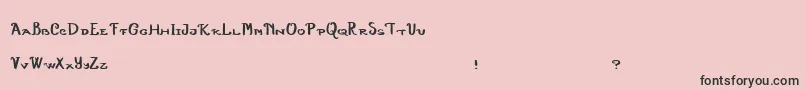 PaperAirplanes Font – Black Fonts on Pink Background